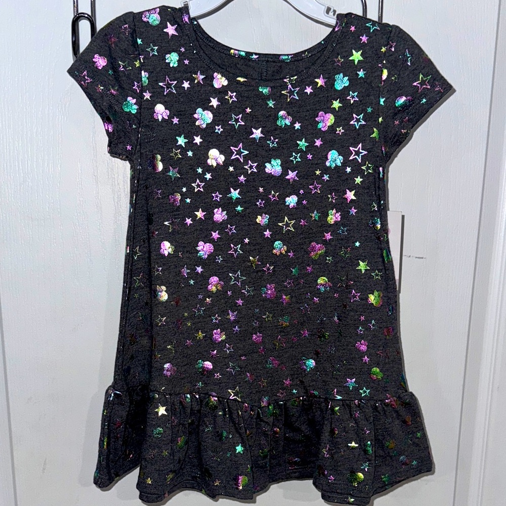 Disney Jumping Beans Girls Toddler Minnie Print Short Sleeve Top Shirt NWT 2T